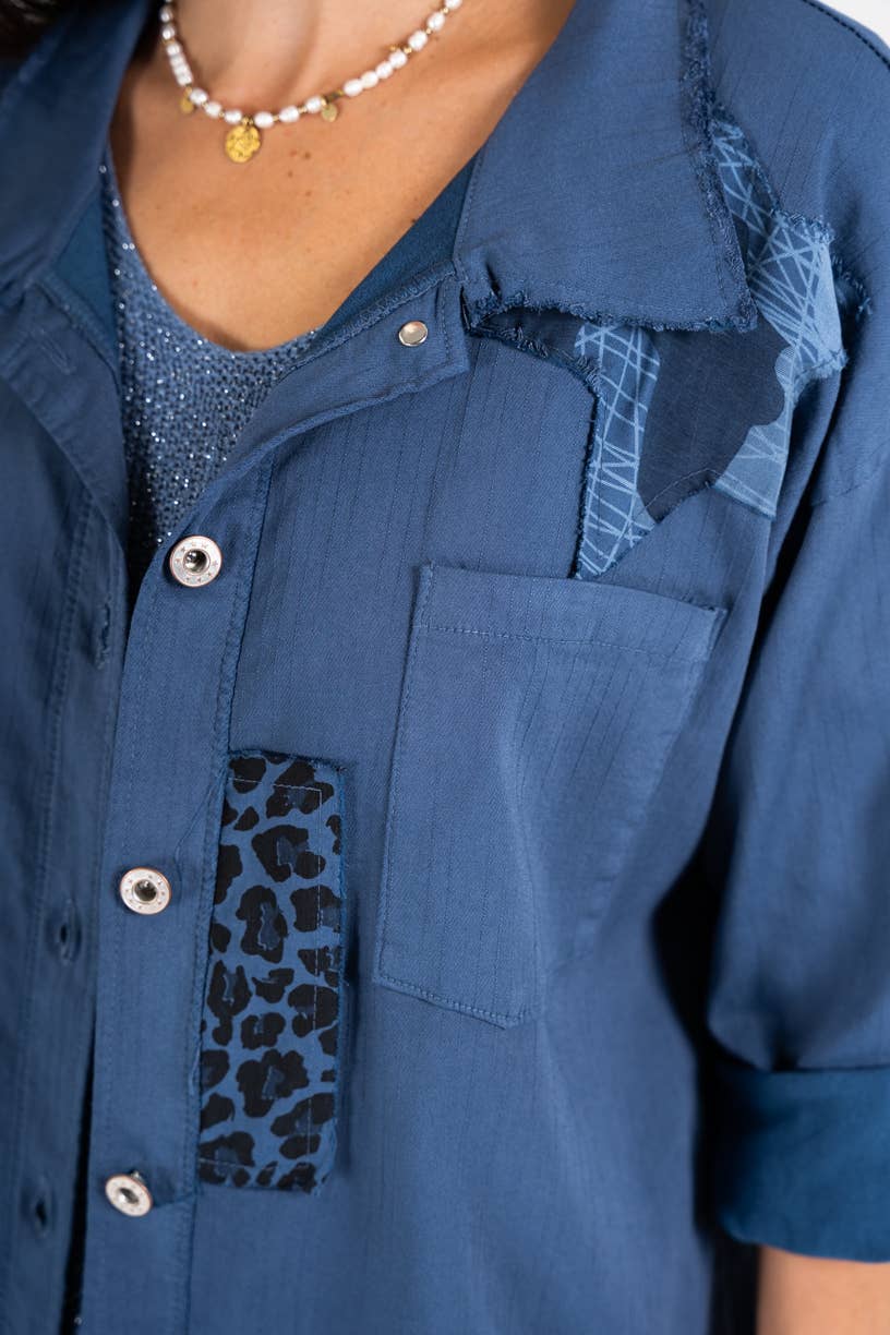 Italian Camo & Leopard Patch Jacket