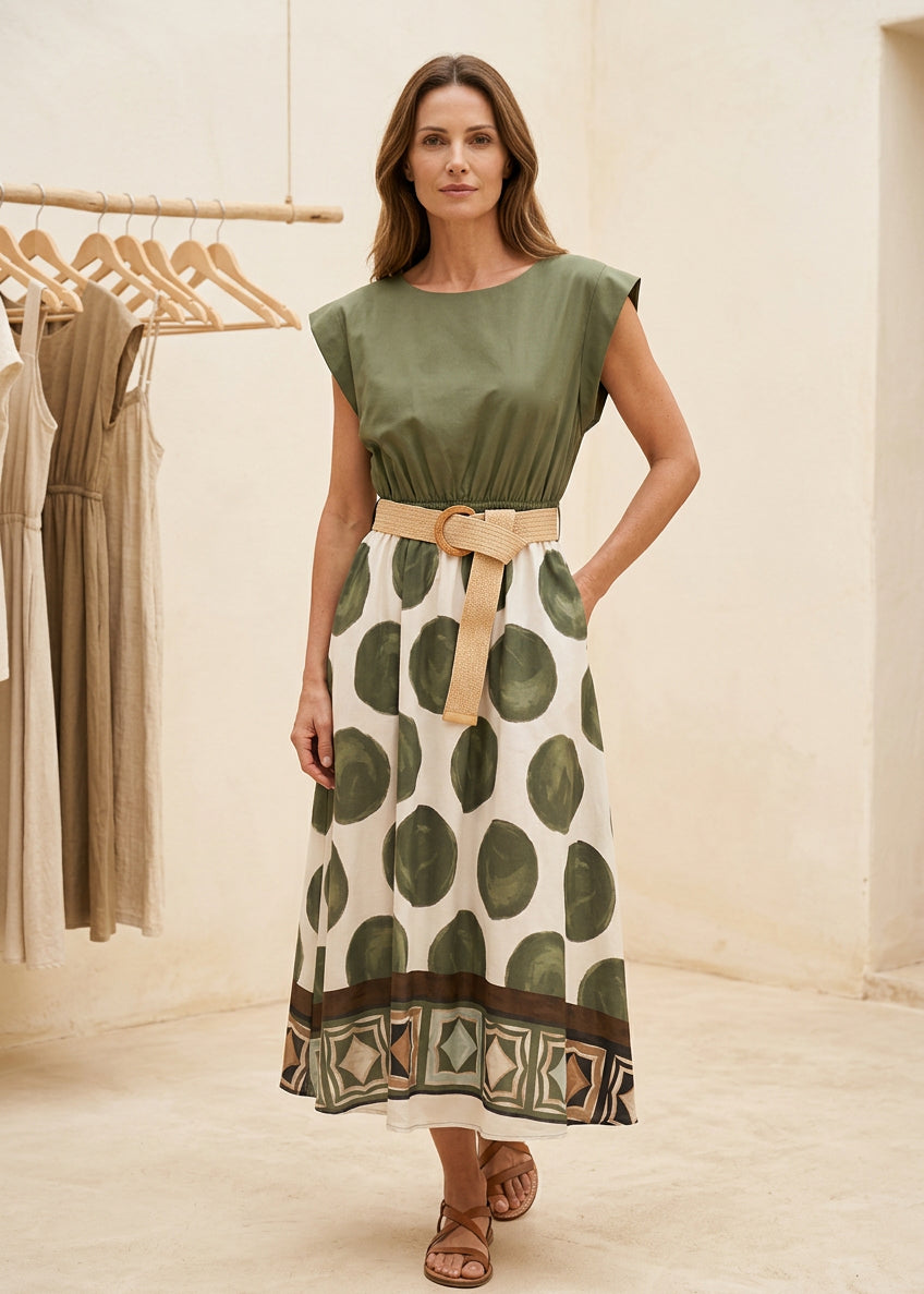 Soleil Cotton Midi Dress