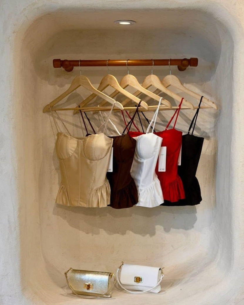 Capri Satin Corset Top