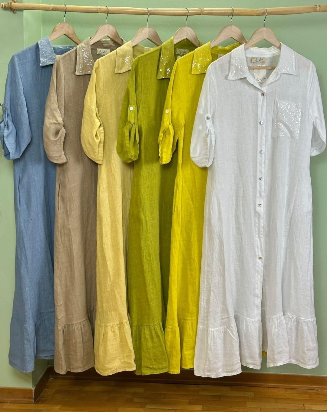Capri Linen Shirt Dress