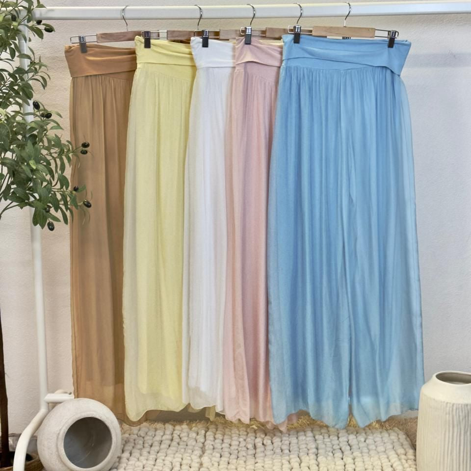Bellagio Silk Palazzo Pants