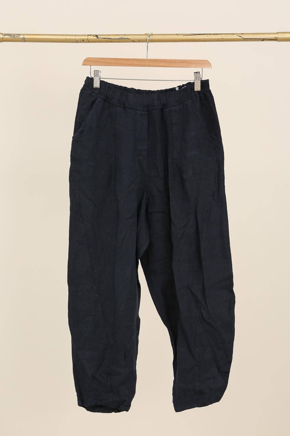 Italian 100% Linen Barrel Pants