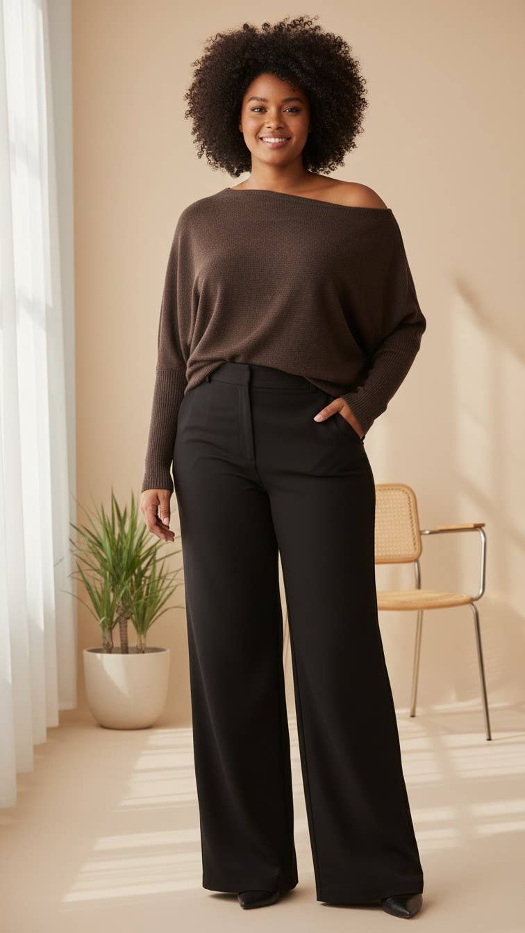 Pearl Back Batwing Sweater