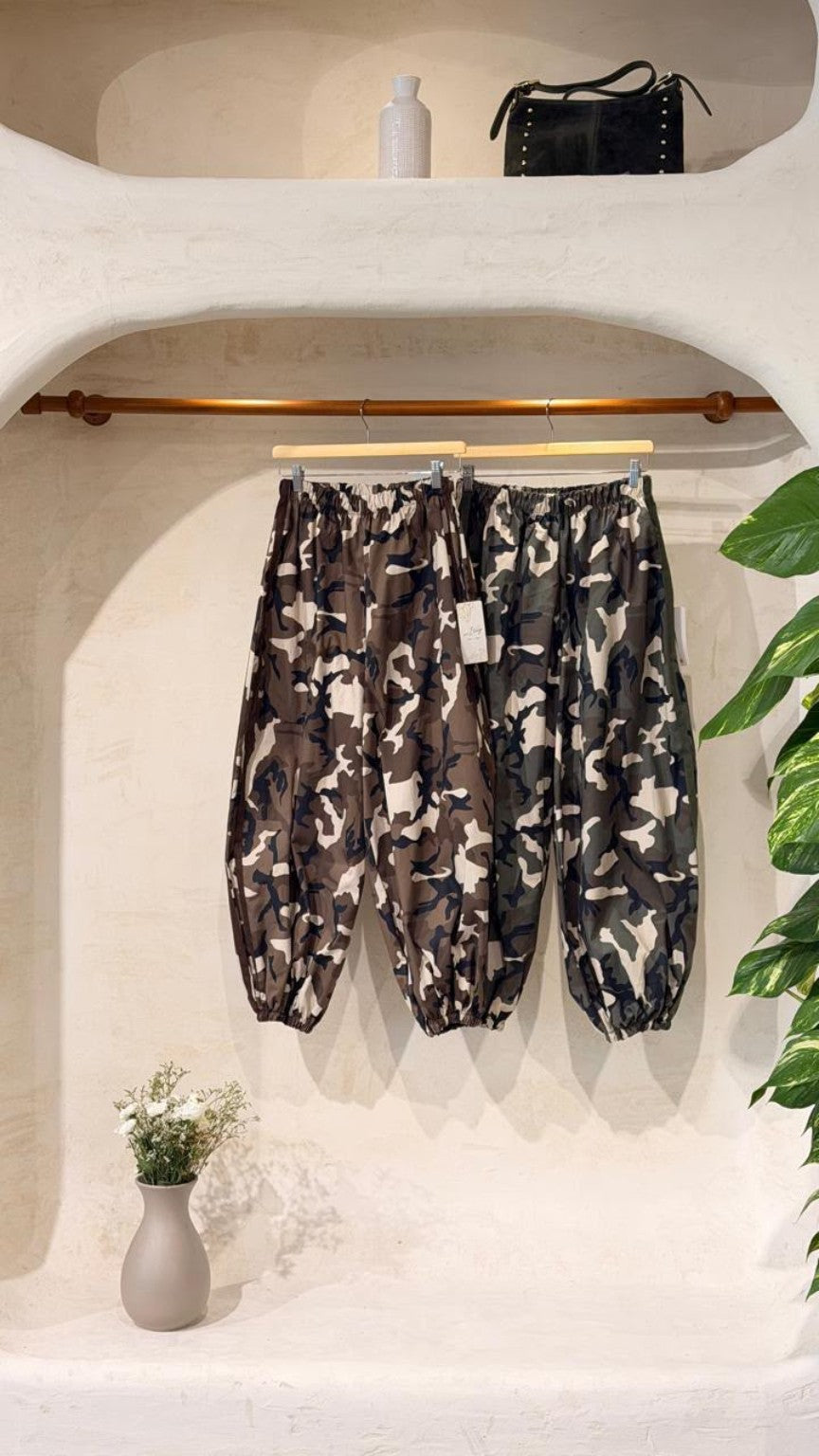 Pantalón balloon camuflaje