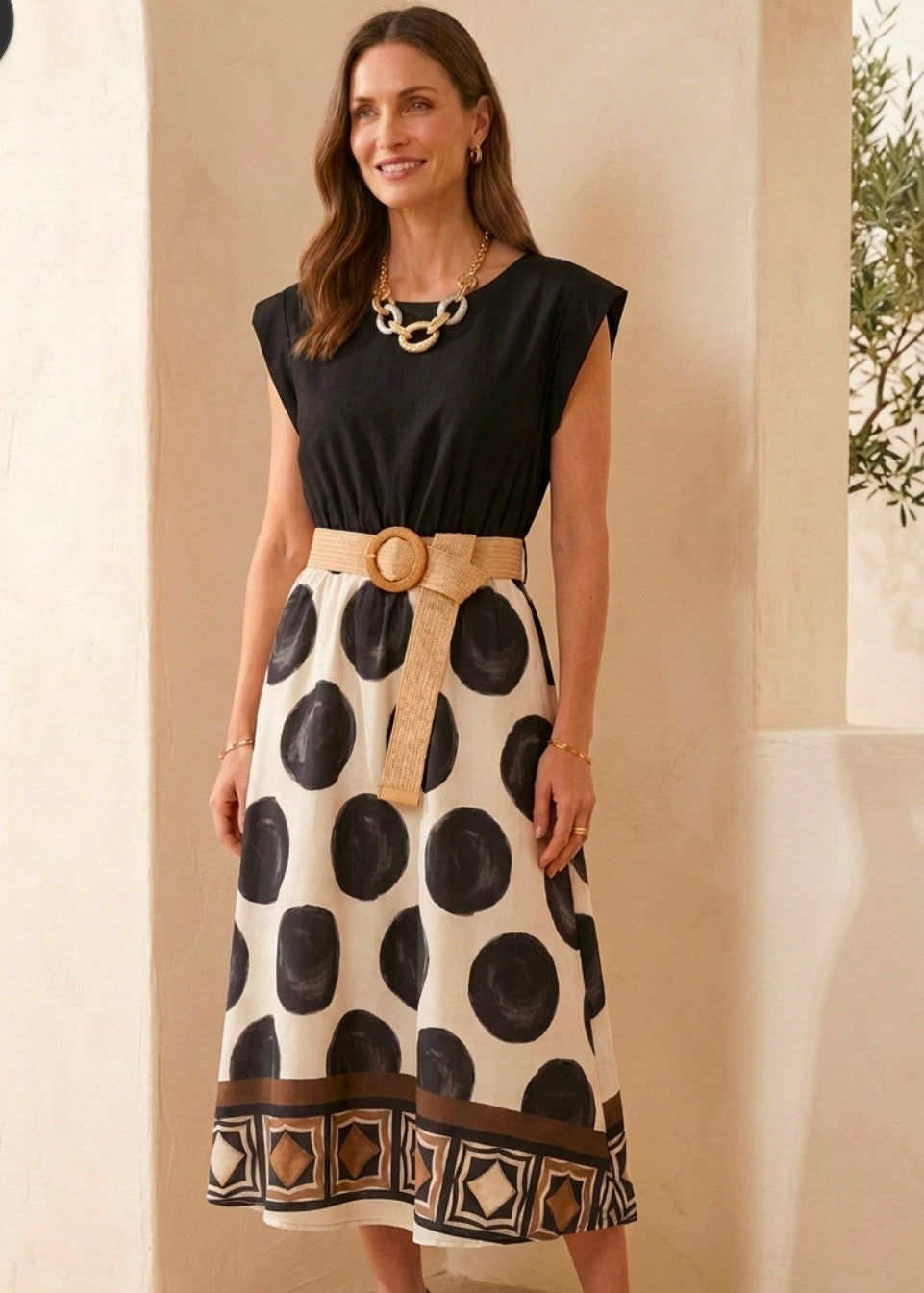Soleil Cotton Midi Dress