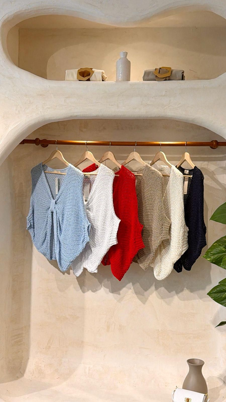 Positano Crochet Vest