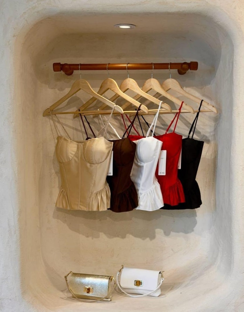 Capri Satin Corset Top