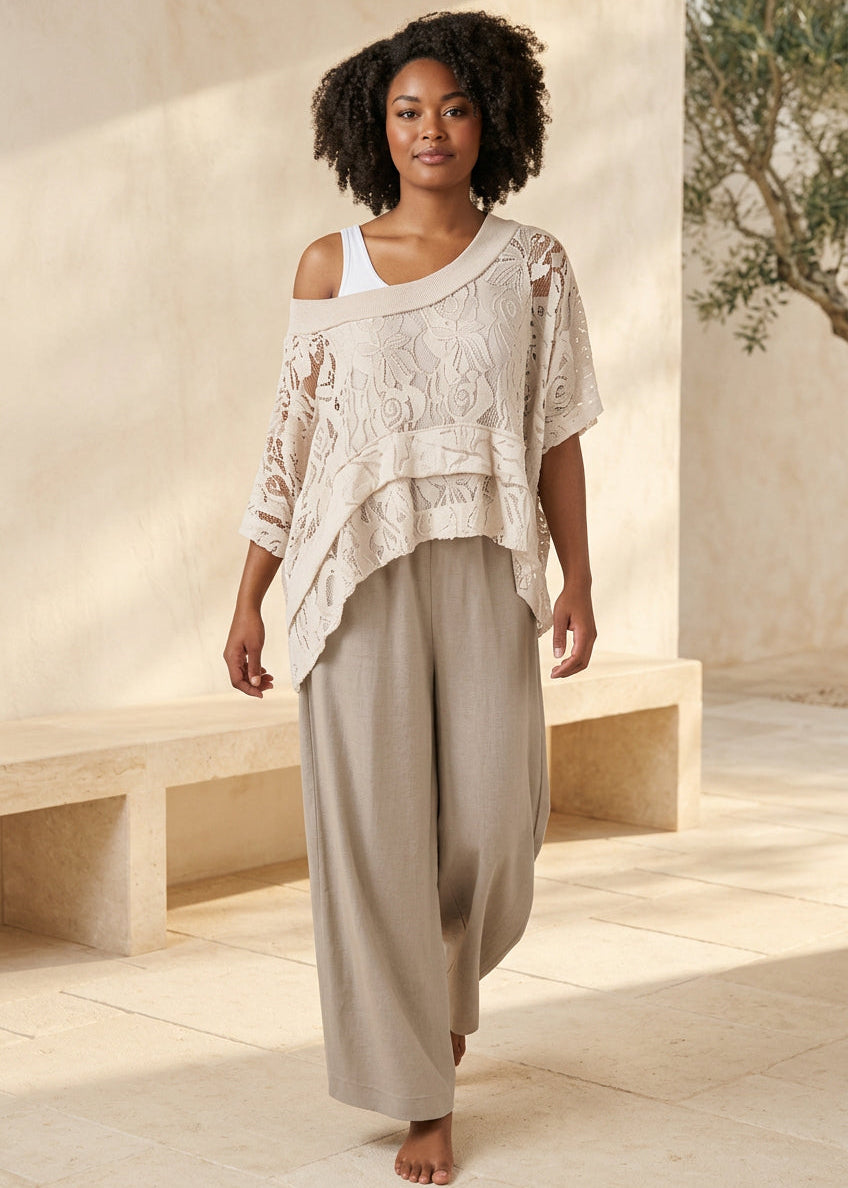 Taormina Lace Poncho