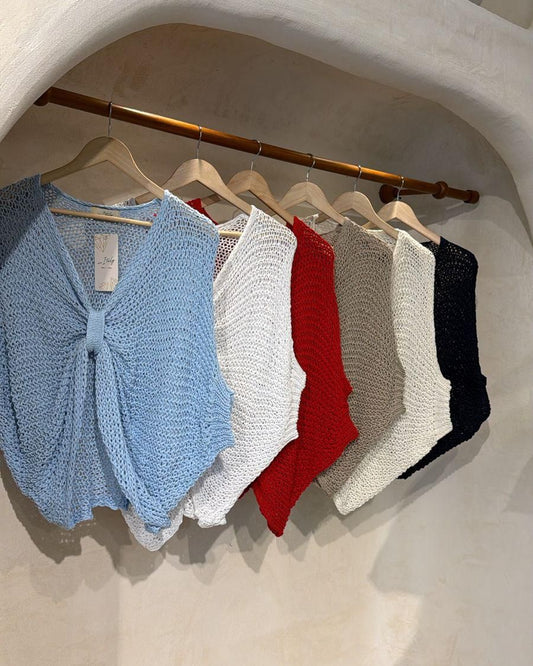 Positano Crochet Vest