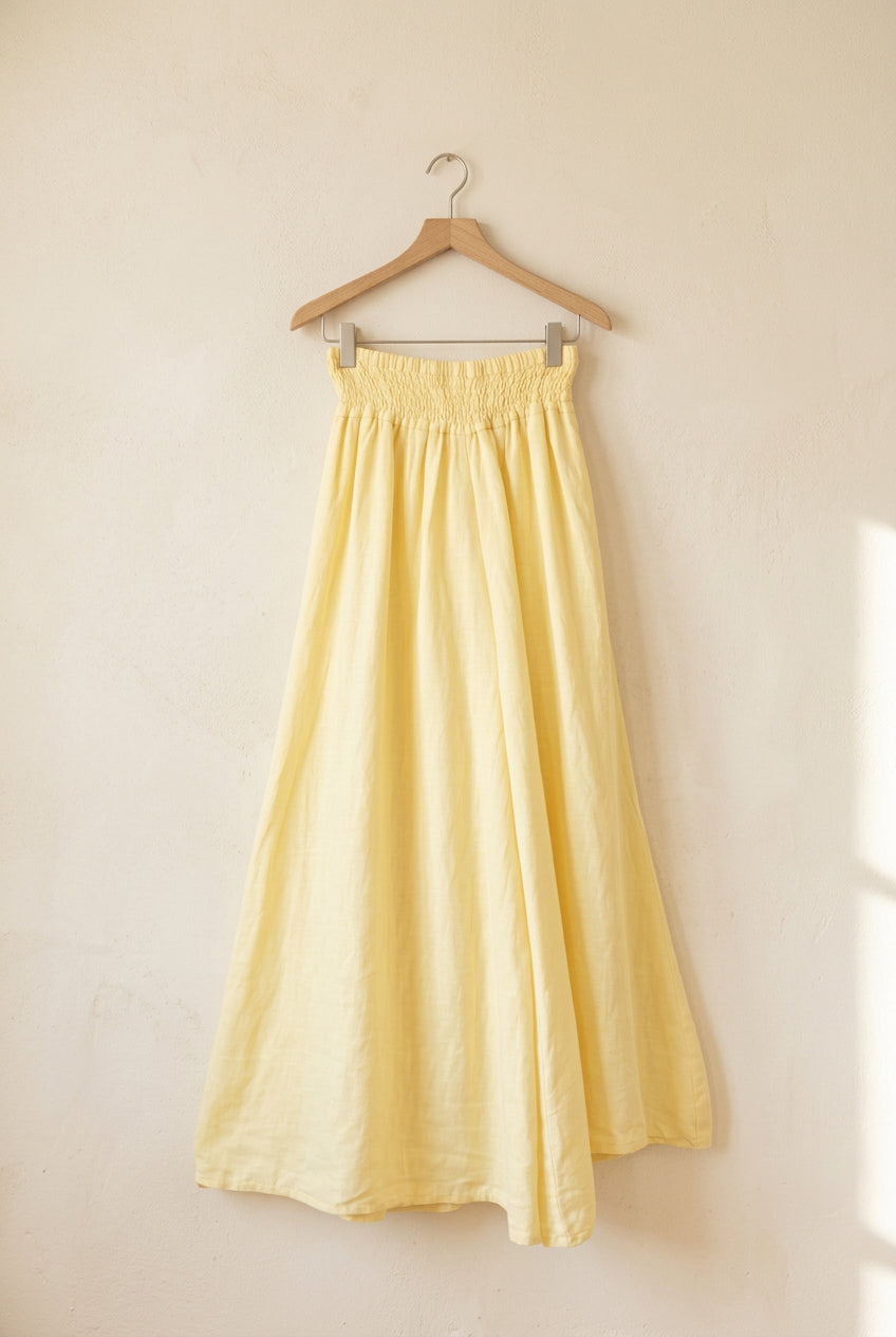 Italian 100% Linen Flared Pants